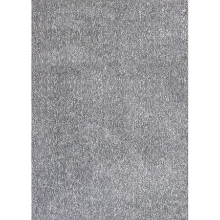 Palacedesigns 27 x 45 in. Polyester Grey Heather Area Rug - Grey Heather - 27 x 45 in. PA3661486